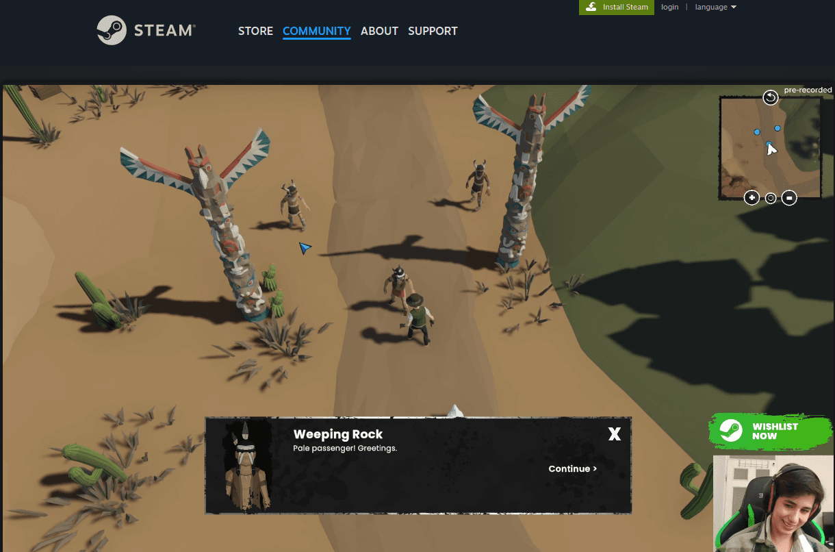 Screenshot of the ezStream.gg platform